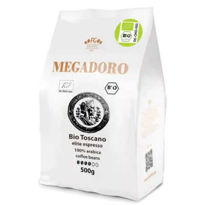 Megadoro Bio Toscano coffee beans  500g