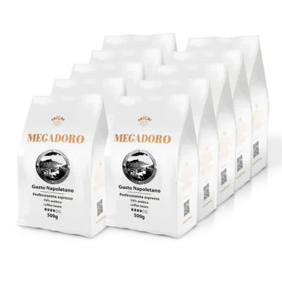 Megadoro PRO Gusto Napolitano coffee beans 10x500g