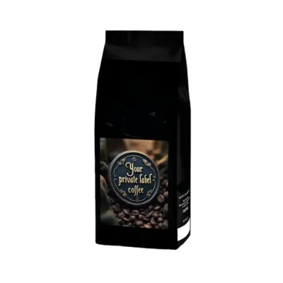 Private label, black packaging, coffee beans, 100-300 g