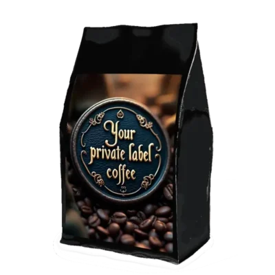 Private label, Schwarzenverpackung + Farbe, Kaffeebohnen, 500g, 1000g